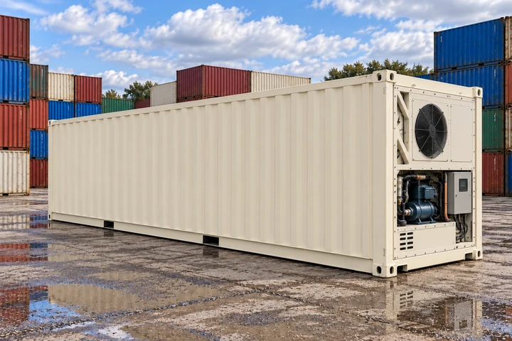 Illustrative image of a new 40ft high cube shipping container