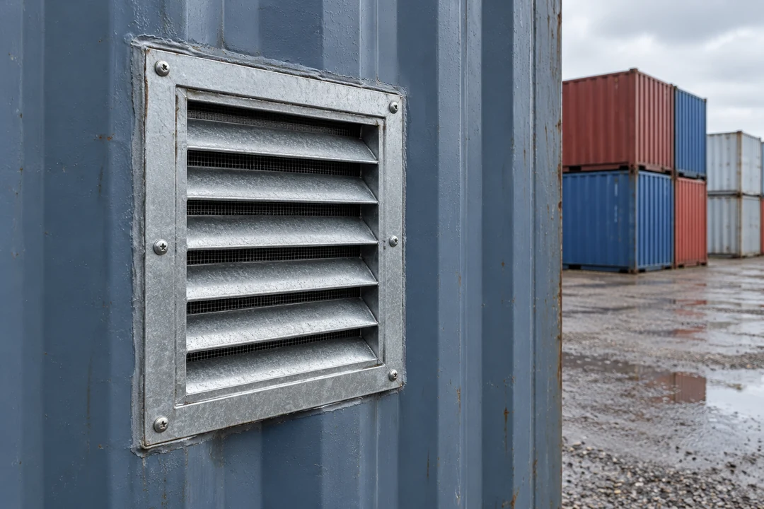 Illustrative image of shipping container vents